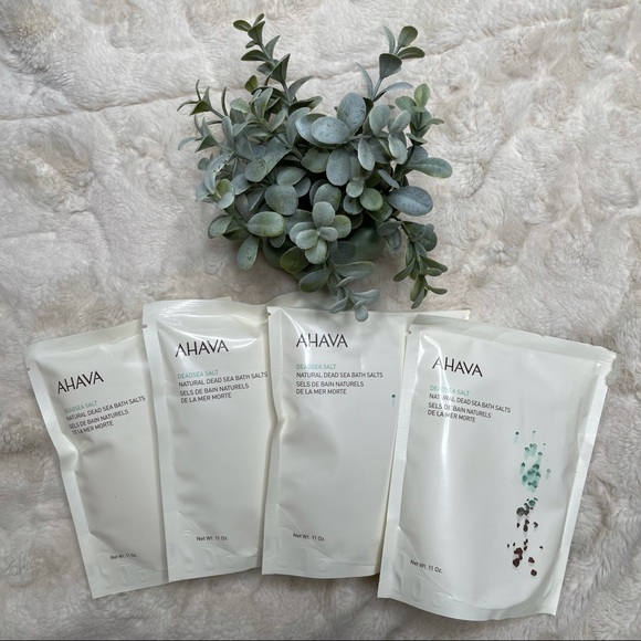 AHAVA Bath & Body Ahava Natural Dead Sea Bath Salts 1oz Lot Of 4